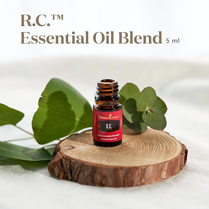 Young Living R.C. 5ml Essential Oil - 100% Pure and Premium-Grade - Cypress and Eucalyptus Blend for a Refreshing Breathing Experience - Aromatherapy Diffuser
