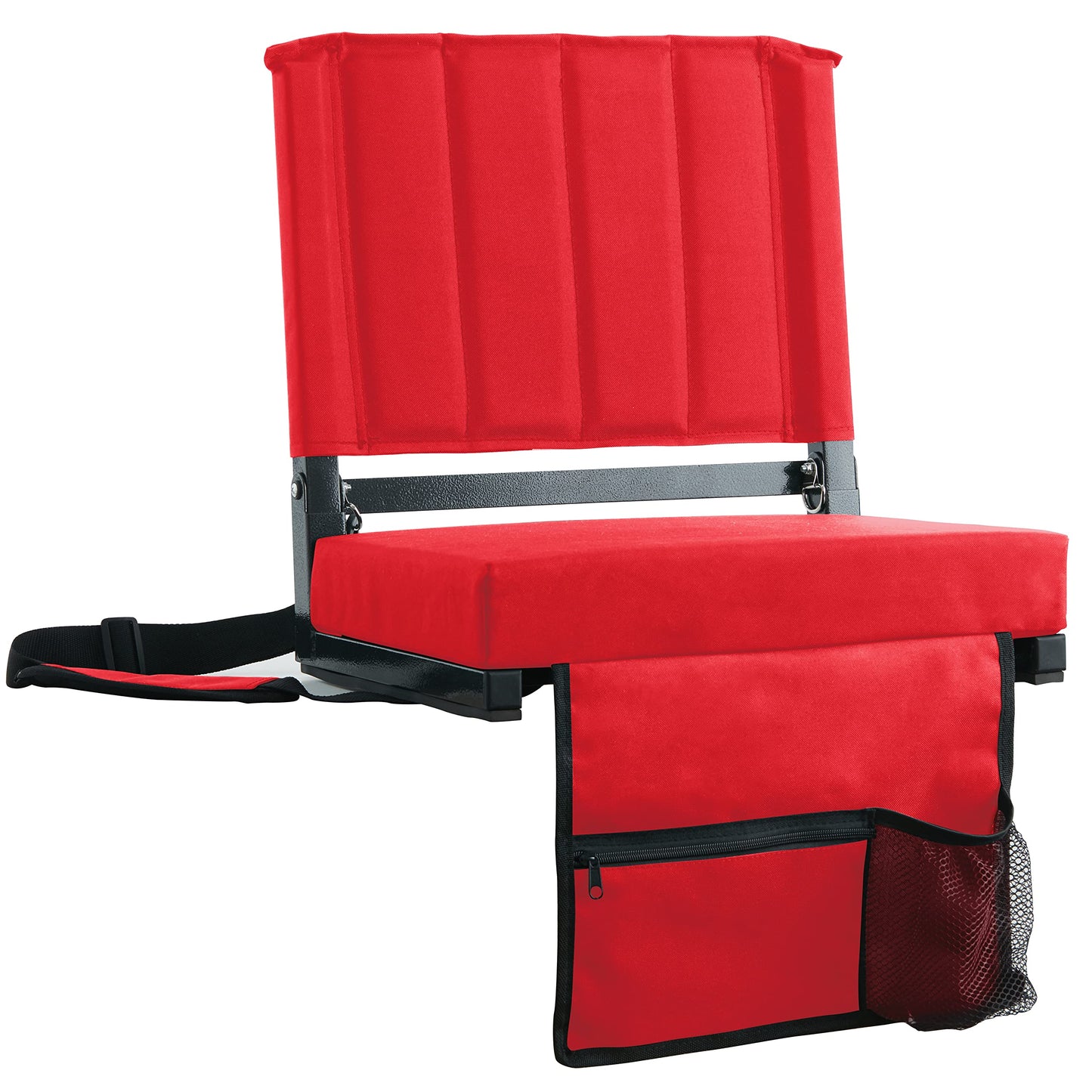 Stadium Seats with Back Support Bleacher Chairs with Back and Cushion Thick Padded Bleacher Seats Includes Shoulder Strap