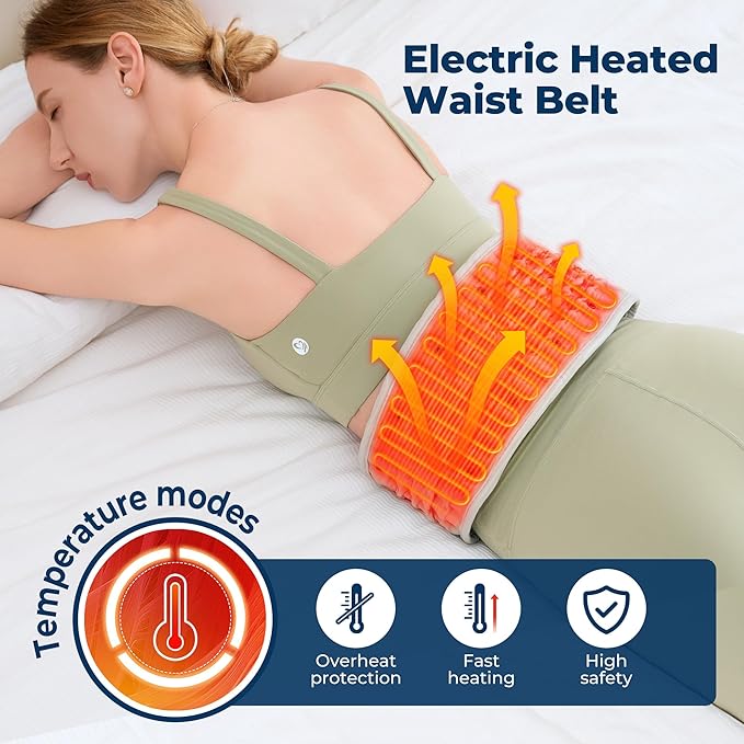 Decompression Back Support Belt for Lower Back Pain Relief, Spinal Air Traction Belt for Man&Woman Lumbar Pain Relief, Inflatable Belt One Size Fits 29-49 inches Waist