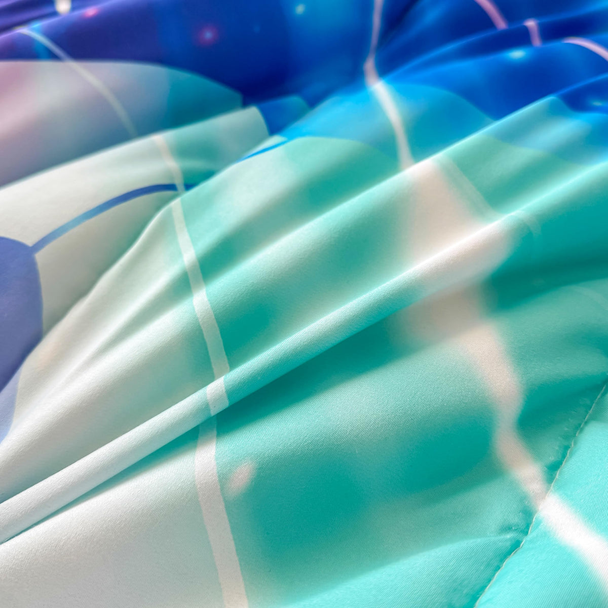 Peopleareok Soccer Comforter Set Twin (68x86 Inch), Purple Blue Soccer Theme Comforter, Sports Football Bedding, 2 Pieces Soft Microfiber Football Bedding Set for Boys Kids with 1 Pillowcases
