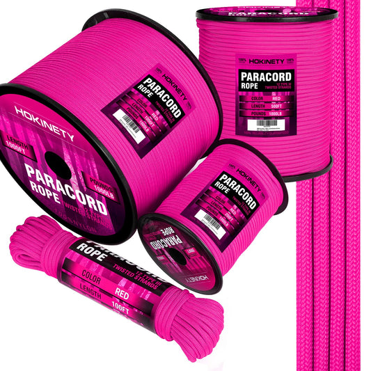 1000Ib Paracord Rope - 100ft / 200ft / 500ft / 1000ft 4mm,12 Strand Parachute Spool Cord,para Cord Lanyard for Camping,Hammock,Clothsline,Hiking,Fishing,Survival braceletand Survival