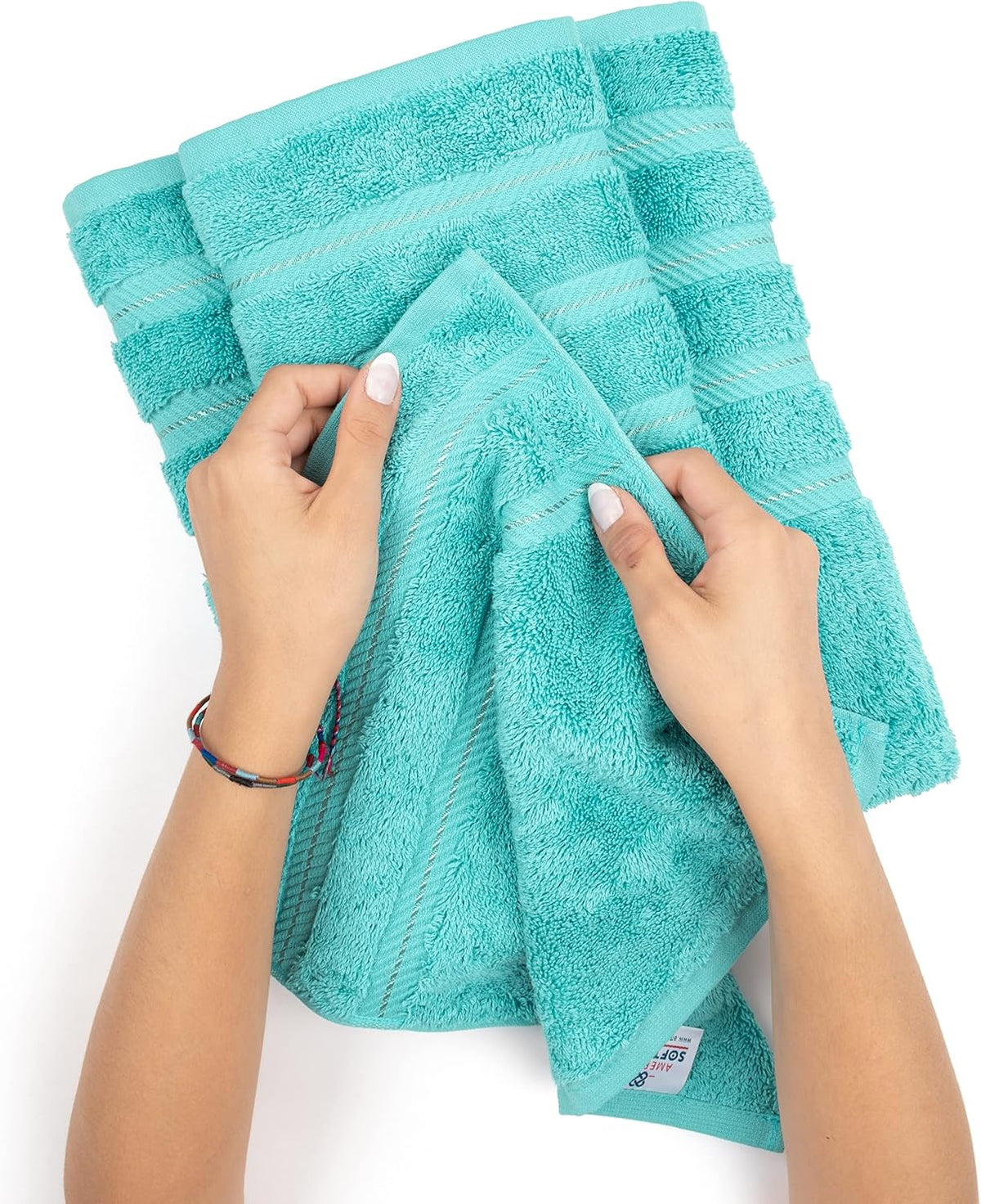 American Soft Linen 100% Cotton Luxury Turkish Towels, 3 Piece Towel Set