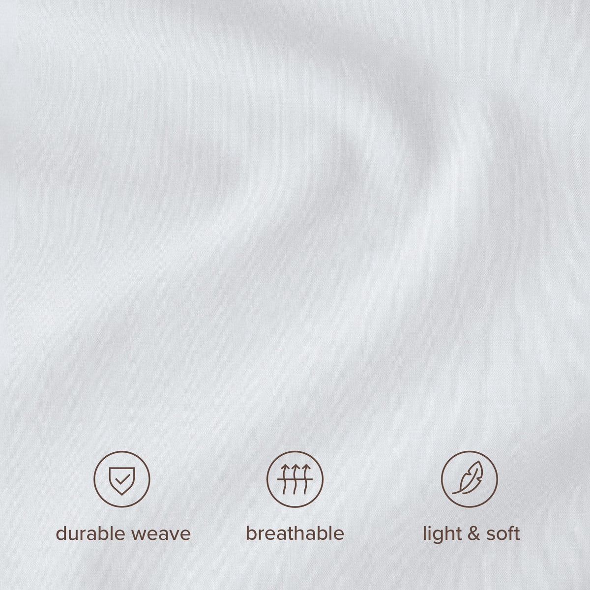 Bare Home 100% Organic Cotton Split King Sheet Set - Crisp Percale Weave - Lightweight & Breathable - Bedding Sheets & Pillowcases (Split King, White)