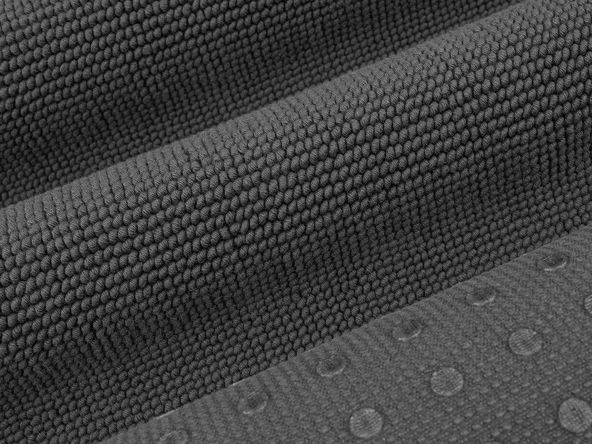 Cotton Paradise 100% Cotton Turkish Bathmat Rug, Soft Absorbent Quick Dry Non Slip, 20x34 Bathmat Rug, Dark Gray
