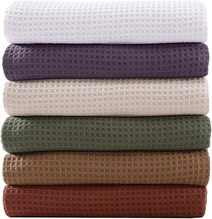 Eddie Bauer - King Blanket, Super Soft & Medium Weight, Softens Every Wash (Solid Waffle White, King)