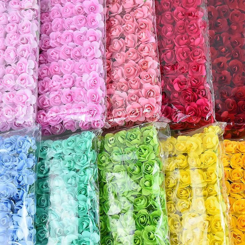 144pcs Mini Paper Rose Bouquet