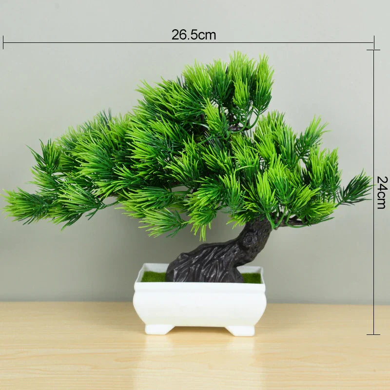 Artificial Potted Green Bonsai Tree