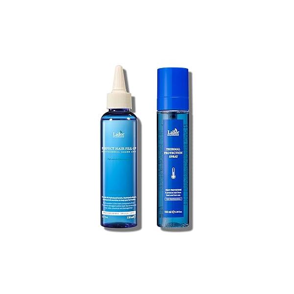 LA'DOR Perfect Hair Fill Up & Heat Protectant Spray - Deep Conditioner, Detangler, Mask Treatment With Nourishing Mist Gloss Anti-Frizz Keratin Self Care Korean
