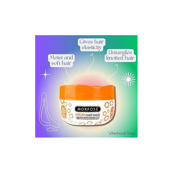 Morfose Professional Milk Therapy Hair Mask for Dry, Damaged, or Brittle Strands, 12 Essential Amino Acids, and Proteins, Fuller Healthier, Softer look, (large, 16.9 Fl Oz) (Collagen)