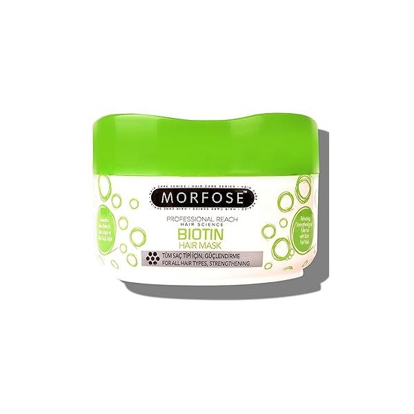 Morfose Professional Milk Therapy Hair Mask for Dry, Damaged, or Brittle Strands, 12 Essential Amino Acids, and Proteins, Fuller Healthier, Softer look, (large, 16.9 Fl Oz) (Collagen)