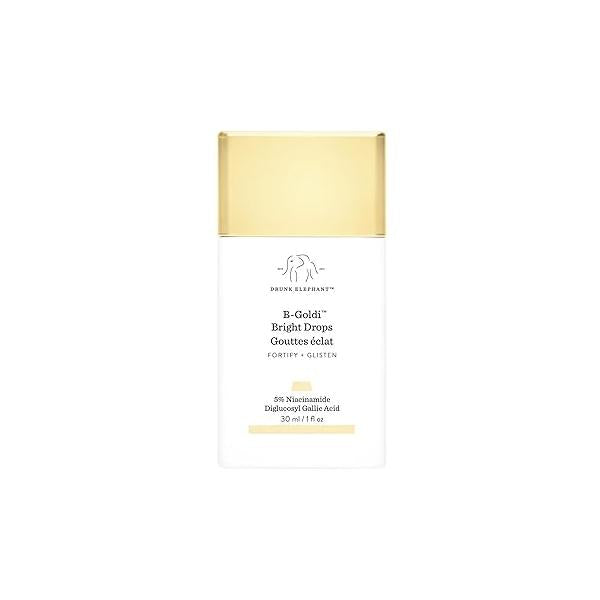 Drunk Elephant B-Goldi Bright Drops - 30 ml/1 fl oz Illuminating Color Serum Clean Clinical Skincare Cruelty-Free Dermatologist-Tested Free of Essential Oils, Silicones, and Fragrance