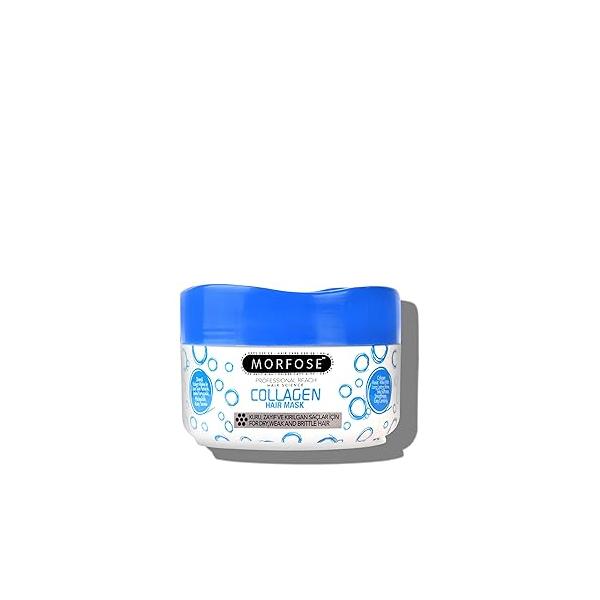Morfose Professional Milk Therapy Hair Mask for Dry, Damaged, or Brittle Strands, 12 Essential Amino Acids, and Proteins, Fuller Healthier, Softer look, (large, 16.9 Fl Oz) (Collagen)