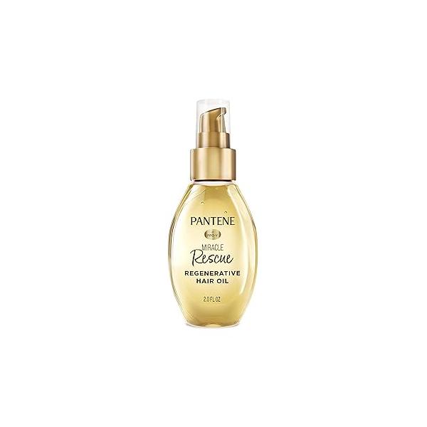 Pantene Miracle Rescue Regenerative Hair Oil - 2.0 FL Oz Deep Repair Treatment for Dry & Damaged