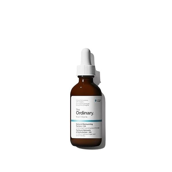 The Ordinary Hair Care Natural Moisturizing Factors + Hyaluronic Acid, Lightweight Hydrating Scalp Serum with Acid and Squalane, 2 Fl Oz