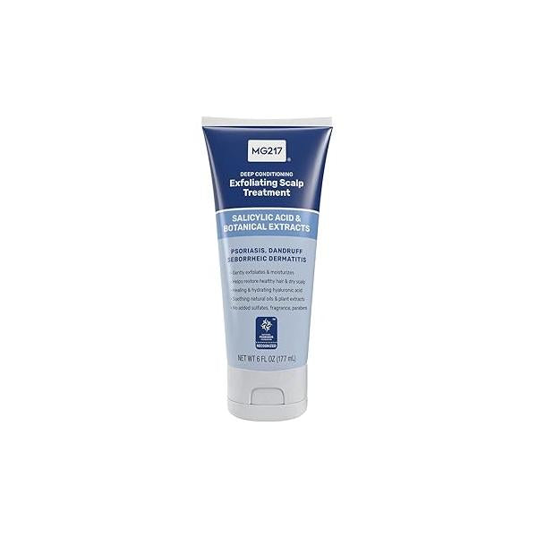 MG217 Deep Conditioning Salicylic Acid Scalp Care for Psoriasis, Exfoliating and Hydrating Formula, Sulfate-Free, Paraben-Free, Cruelty-Free, Fragrance-Free, 6 fl oz