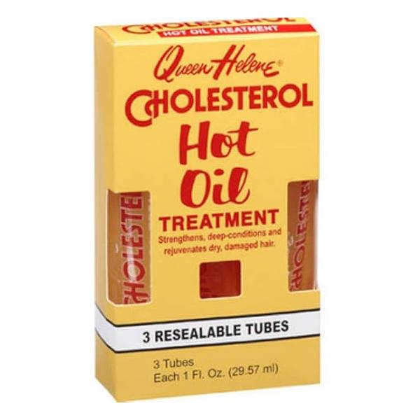 Queen Helene Cholesterol Hot Oil Treatment in Resealable Tubes, 3-1 fl oz (29.57 ml) tubes