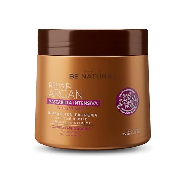 PLACENTA LIFE BE NATURAL REPAIR ARGAN Mask with Argan Oil For Damaged Hair - Total repair, shiny hair (350 gr/ 12.35 oZ)