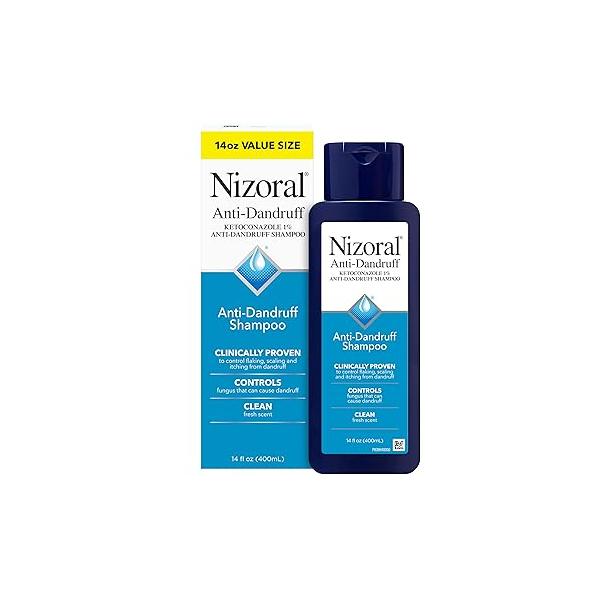 Nizoral Anti-Dandruff Shampoo with 1% Ketoconazole, Fresh Scent, 14 Fl Oz